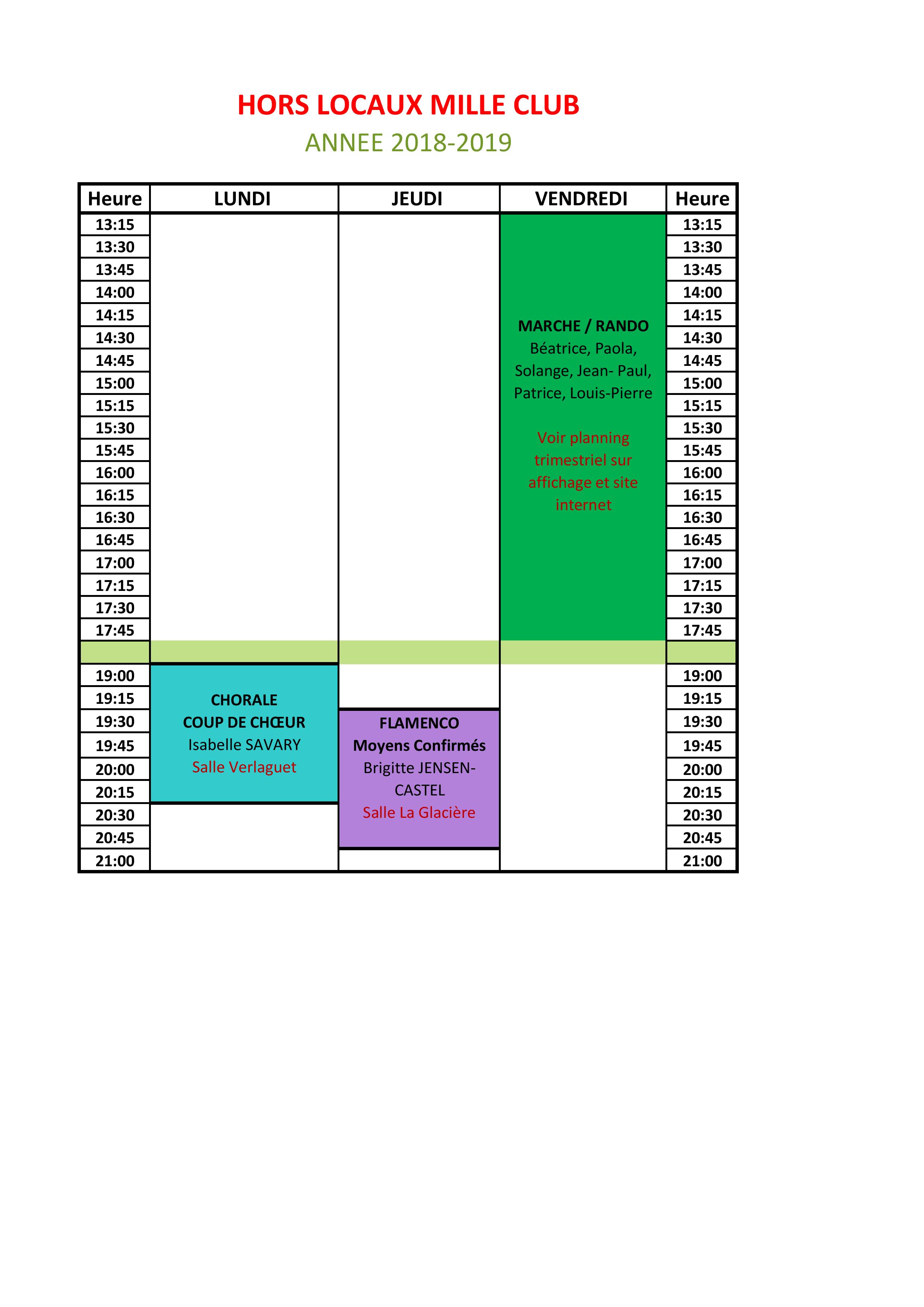 Le planning de la Grande Salle ne s'affiche pas