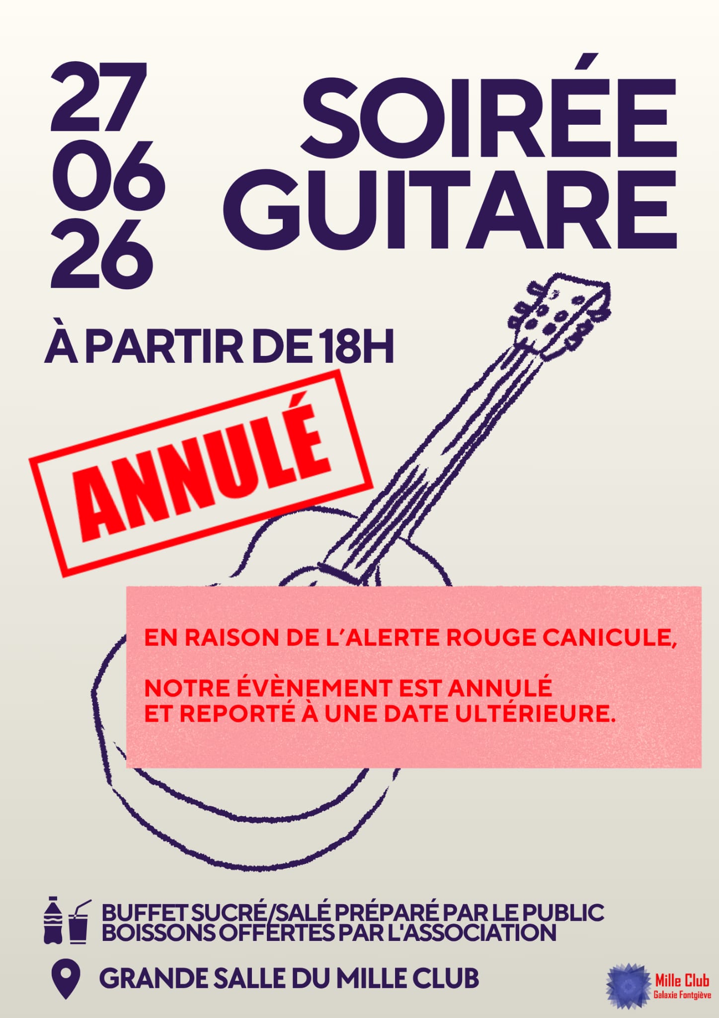 SOIREE GUITARE ANNULEE